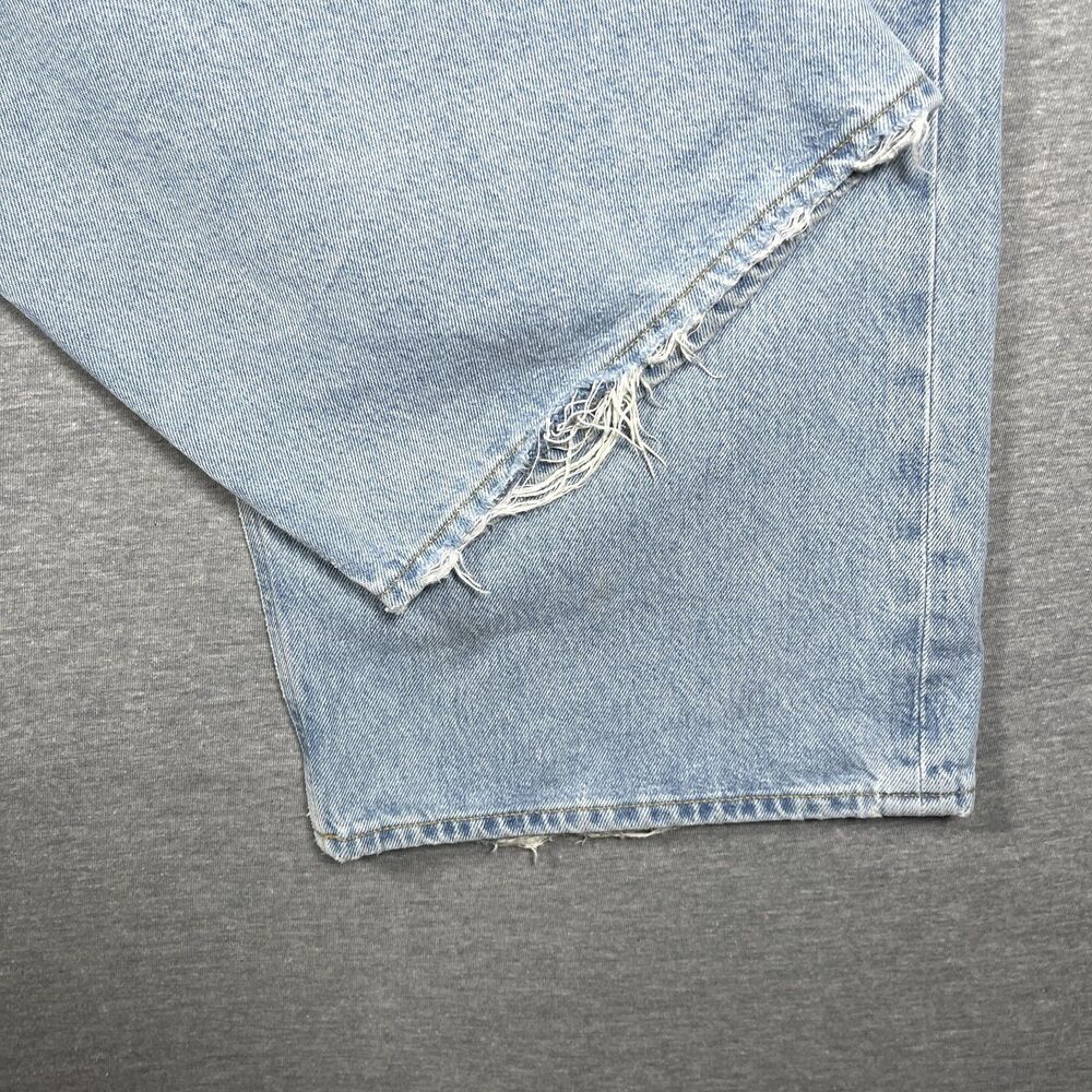 AGOLDE Jeans Womens 30 Blue Wide-Leg Relaxed Light Wash Distressed Y2K - Picture 11 of 13